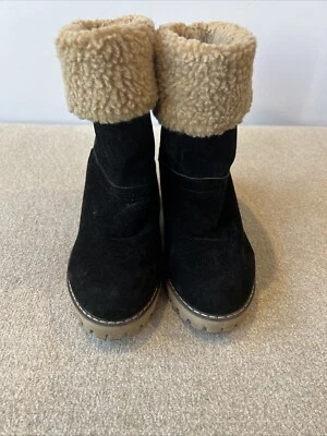 Botines para mujer forrados de piel sintética negros talla 6 Foto 1 de 4