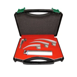 5 Pcs Laryngoscope Kit Reusable Blades & Handle ENT Medical Tool - Picture 1 of 4