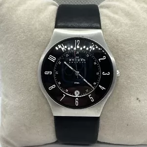 Reloj de cuarzo Skagen Sundby 233XXLSLB de cuero medianoche con esfera analógica para hombre AEA232 - Imagen 1 de 11