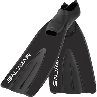 PINNE SUB PESCA NOBILIS SALVIMAR APNEA SNORKELING SUBACQUEA FINS MARE NUOTO NERO