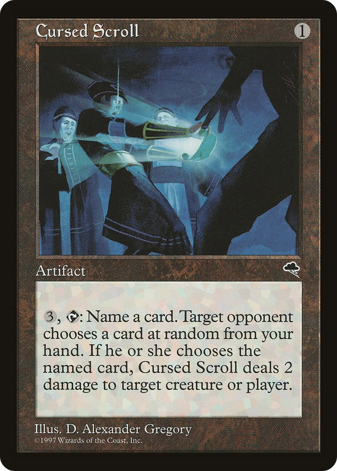 Cursed Scroll X (1) MTG Tempest Excellent/Near Mint - 4RCards - Image 1 of 1