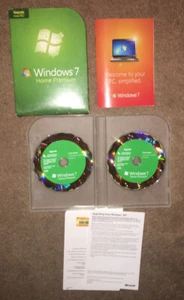 Windows 7 Home Premium Retail 32 Bit 64 Bit - Picture 1 of 2