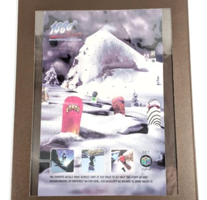 Pubblicità Nintendo 64 1080° Snowboard 1998 - Decorazione gioco snowboard 12x9,5 incorniciata - Foto 1 di 8
