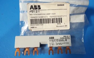 BUSBAR, PS1-2-1, ABB, 63A, 2-MMP, 1- AUX - Изображение 1 из 4