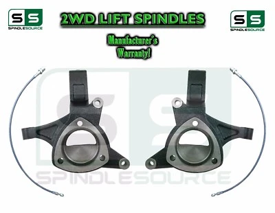 5" Lift Spindles +Brake Lines FOR 2015+ Chevrolet Tahoe 2WD STAMPED / ALUM. ARMS - Image 1 of 2