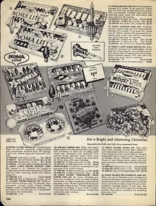 1961 PAPER AD 4PG Noma Christmas Tree Lights Bubble Twinkle Santa Sled Albums - Picture 1 of 4