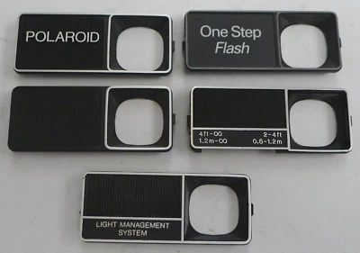 Lote de 5 placas frontales vintage para cámara instantánea Polaroid 600 REEMPLAZO o decoración Foto 1 de 4