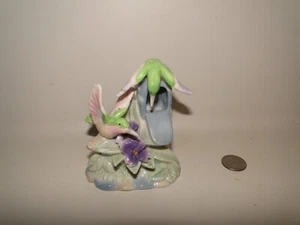 Hummingbird's on Flower Covered Mail Box Figure, 4 1/4" Tall - Picture 1 of 7