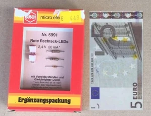 BUSCH 5991, Rechteck LED Set ROT mit Vorwiderständen - Picture 1 of 1
