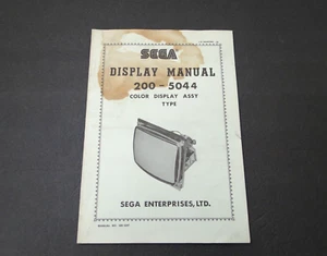 Vintage 1985 SEGA 200 - 5044 Color 20 Type Display Manual - Picture 1 of 11
