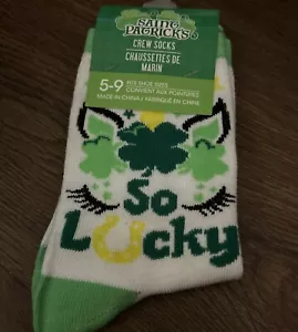 St. Patrick's Day socks So Lucky 269947 - Picture 1 of 1