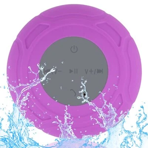 Bluetooth Shower Speaker Waterproof Wireless Speaker w/ Suction Cup for Bathroom - Picture 1 of 6
