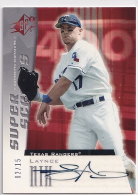 2005 Upper Deck SP Collection - Spx Super Scripts /15 Laynce Nix #SU-LN Auto - Image 1 of 2