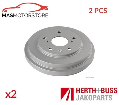 BRAKE DRUM PAIR SET REAR HERTH+BUSS JAKOPARTS J3408030 2PCS FOR FIAT SEDICI - Image 1 of 4