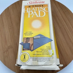 Almohadilla térmica Sunbeam 12 x 15 pulgadas UltraHeat 3 ajustes de calor humedad seca calambres para el dolor - Imagen 1 de 4