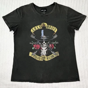 Camisa Gun N Rosses Appetite For Destruction LG 21” X 26” negra ácida lavado roca - Imagen 1 de 9