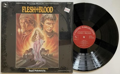 Flesh + Blood OST (Basil Poledouris) LP M- Varese Sarabande (1985) - Image 1 of 4