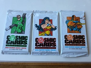 3 DC Comics 1991 Cosmic Factory Sealed Packs Inaugural Edition Hologram 36 Card - Picture 1 of 6