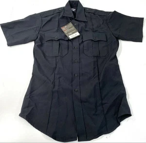 ELBECO 5584D HERREN GRÖSSE 16,5 DUTYMAXX KURZÄRMLIGES STRETCHHEMD MITTERNACHT MARINEBLAU - Bild 1 von 2