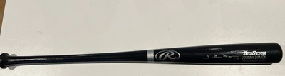 Johnny Damon Signed Autographed Rawlings Professional Model Black Bat JSA - Image 1 of 4
