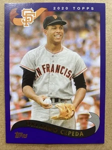 2020 Topps Archives Purple Orlando Cepeda /175 #212 San Francisco Giants - Picture 1 of 2