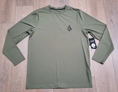 Volcome Stone Rashguard Thrashguard Taunt LS Shirt Long Sleeve UPF 50 Surf Large - Image 1 of 4