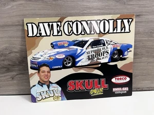 Dave Connolly Signed Skull Gear support our Troops NHRA Photo 8 x 10 - Picture 1 of 2