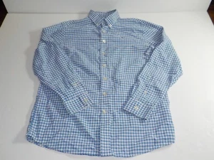 Vineyard Vines Performance Button Down Long Sleeve Shirt Boys L (16) Blue Check - Picture 1 of 7