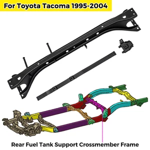 Rear Fuel Gas Tank Frame Crossmember Support with strap for 95-04 Toyota Tacoma - Foto 1 di 23