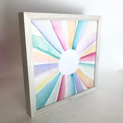 Wooden Magnetic Letter Board White Message Board NO LETTERS INCLUDED 12x12" - Image 1 of 4