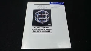Vintage 1981 FORD Sales Brochure Escort, Granada, Fairmont, Thunderbird, Mustang - Imagen 1 de 5