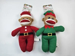 NEU PET FACTORY WEIHNACHTSSOCKE AFFE SPIELZEUG 2 STÜCK AFFEN  - Bild 1 von 6
