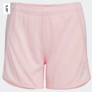 GIRL'S ADIDAS 3-STRIPE MESH SHORTS Large 14 PINK - Picture 1 of 3