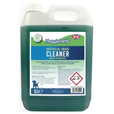 Artificial Grass Cleaner 5L HugglePets Dog Safe Pet Disinfectant Lawn Deodoriser