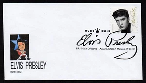 USA, SCOTT # 5009, VINTRY HOUSE FDC COVER - ELVIS PRESLEY, ROCK 'N ROLL 2015 - Picture 1 of 1