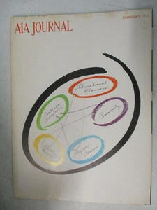 AIA JOURNAL ARCHITECTURE MAGAZINE FEBRUARY 1972 OLD INDIA PLANNINF FOR EDUCATION - Picture 1 of 2