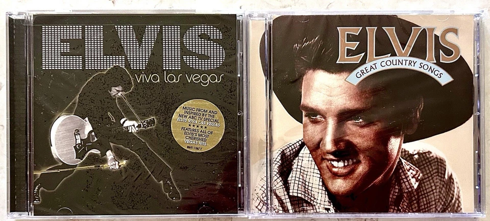 ELVIS PRESLEY 2 SEALED CDs! Viva Las Vegas (2007) Great Country Songs (2003) - Image 1 of 4