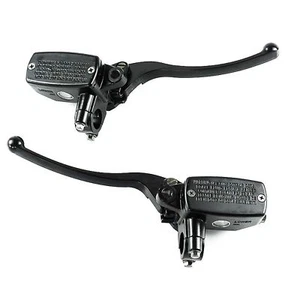 7/8" Motorcycle Handlebar Hydraulic Brake Clutch Master Cylinder Lever (Black) - Picture 1 of 5