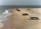 Vehicles Are Parked Along The Shoreline In Hatteras 1983 Old Fishing Photo