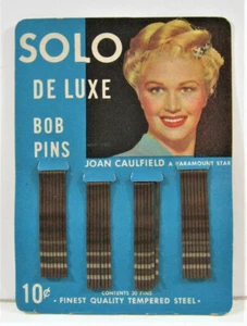 Vintage Solo Bob Pins Joan Caulfield Movie Star Card (B) Solo Prod NY Old Stock - Picture 1 of 2