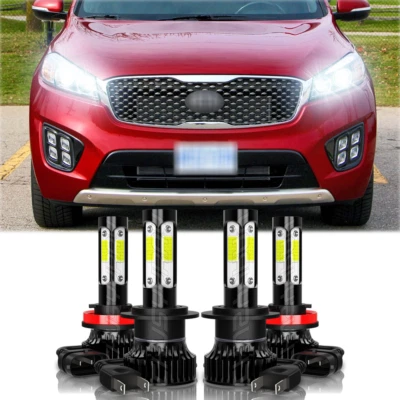 Para For Kia Sorento 2011-2016 Combo LED faro de luz baja altas bombillas - Image 1 of 4