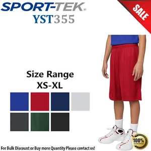 Sport-Tek YST355 Youth 100% Polyester Lightweight PosiCharge Competitor Shorts - Picture 1 of 30