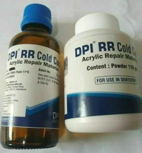 DPI Self Cure Rapid Repair Pulver und Flüssigkeit für Acrylprothese, LANGES ABLAUFEN L - Bild 1 von 5