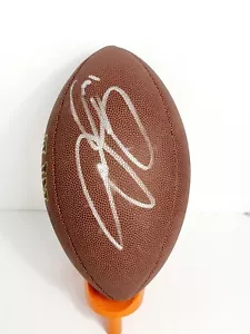 JUSTIN LAYNE New York Giants Autographed Full Size Football W/ JSA COA - Picture 1 of 5