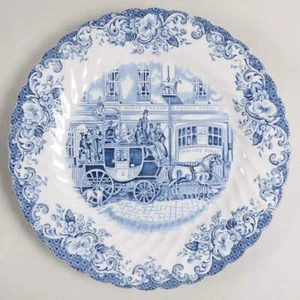 Johnson Brothers Coaching Scenes Blue Salad Plate 274843 - Picture 1 of 1