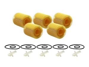 Wix Set of 5 Engine Motor Oil Filters (Metal Free) For Lexus Toyota - Picture 1 of 1