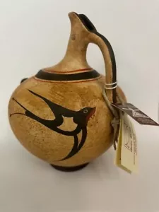 Ancient Greek Vase Copy Handmade Hand Painted Minoan Era - Picture 1 of 5