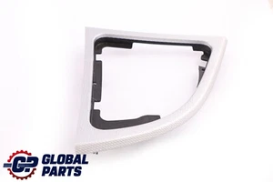 Cubierta interior de cambio de marchas para BMW Serie 1 E81 E82 E88 borde glaciar plateado - Imagen 1 de 12