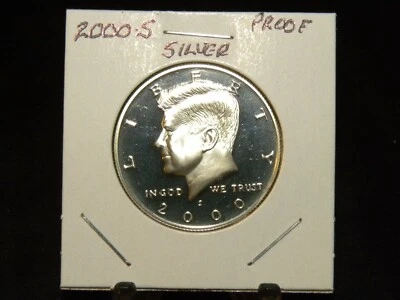 2000 SILVER Kennedy Half Dollar from US Mint SILVER Proof Set  - Image 1 of 2