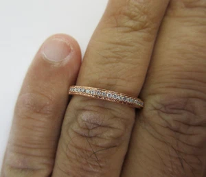 10K Rose Gold Diamond Band Ring Diamond=1/3 Carat D-VS2  Value=$2,750 - Picture 1 of 12
